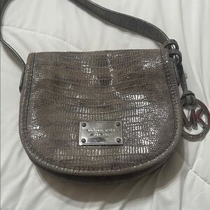 Michael Kors Shimmering Croc-Embossed Crossbody Bag